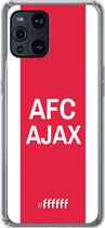 6F hoesje - geschikt voor OPPO Find X3 Pro -  Transparant TPU Case - AFC Ajax - met opdruk #ffffff
