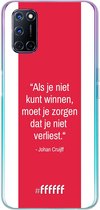 6F hoesje - geschikt voor OPPO A92 -  Transparant TPU Case - AFC Ajax Quote Johan Cruijff #ffffff