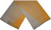sjaal dames 180 x 63 cm polyester/viscose oranje/grijs