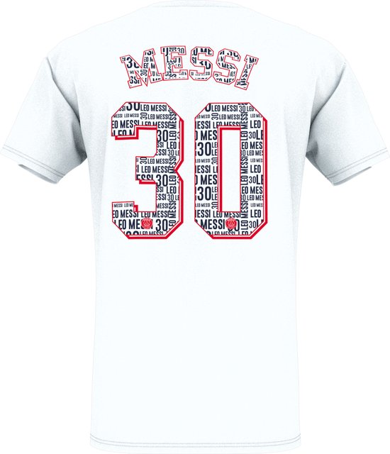 Foto: Psg messi eiffel t shirt wit adults