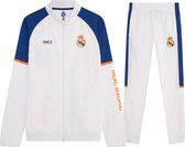 Survêtement Real Madrid 21/22 - produit officiel des fans - Vêtements de football Real Madrid pour enfants - Vrai gilet et pantalon d'entraînement - 100% polyester - taille 140