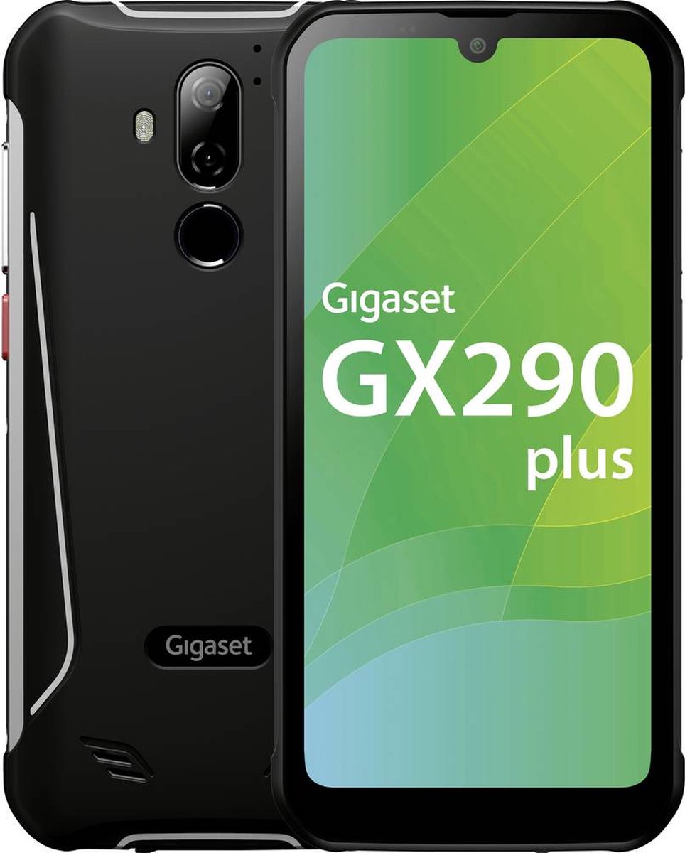 Gigaset GX290 Plus LTE outdoor smartphone 64 GB 15.5 cm (6.1 inch) Zwart Android 10 Hybrid-SIM