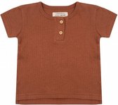 t-shirt Amber Brown junior katoen bruin maat 74