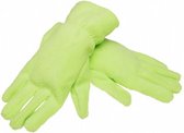handschoenen fleece lichtgroen maat M/L