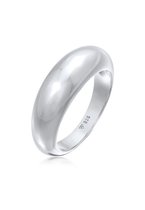 Elli PREMIUM Dames Ring Dames Band Chunky Tijdloos in 925 Sterling Zilver Gerhodineerd