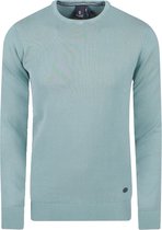 Recycled Art World - Heren Trui - 100% Katoen - Surf Blue