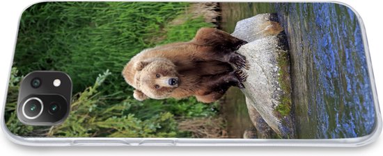 Coque Xiaomi Mi 11 Lite - Ours - Pierre - Animal - Coque en Siliconen
