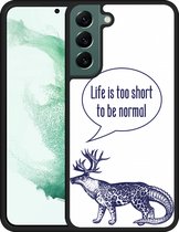 Galaxy S22+ Hardcase hoesje Life is too Short - Designed by Cazy