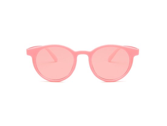 Ronde Kinder Zonnebril - Roze van Veiligheidsbril. — afbeelding 2