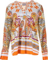 Herzen's Angelegenheit Dames Tangelo Multi Blouse Oranje maat 44