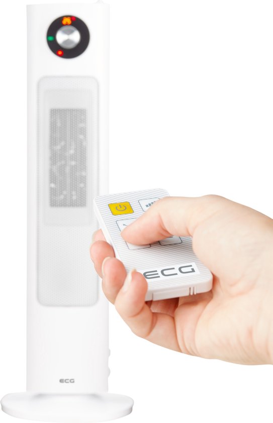 ECG KT 300 HM - Elektrische Heater – Heater voor binnen – Ventilatorkachel - 2 vermogensstanden - 2000 W