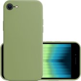 Hoes Geschikt voor iPhone SE 2022 Hoesje Cover Siliconen Back Case Hoes - Groen