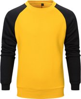 Trui/sweater dames/heren  Geel fleece  XL