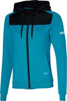 Mizuno Athletic Sweat Jacket Dames - sportvest - blauw - maat L