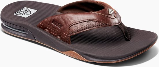 Reef Fanning Leather Lux Espresso - Slippers pour hommes - CI8085 - Taille 42