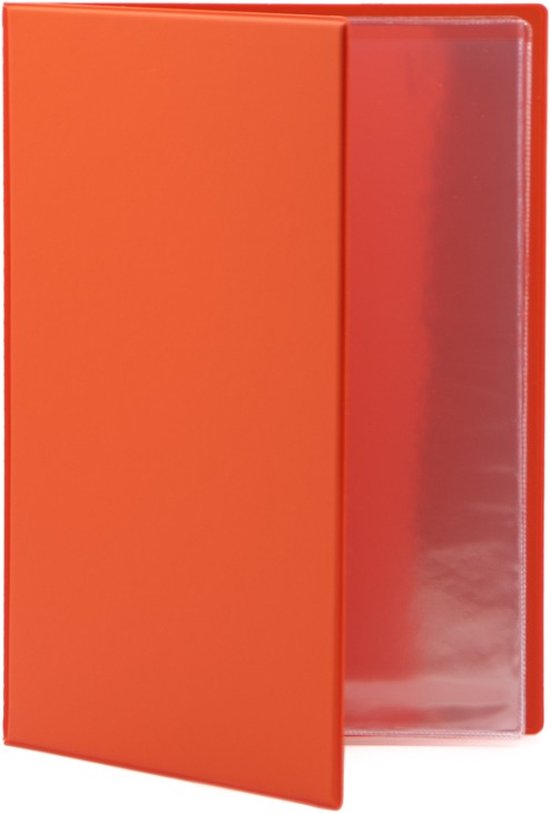 Goodline® Pvc Menumap Geschikt Voor 4 Paginas Type Classic Oranje 9237