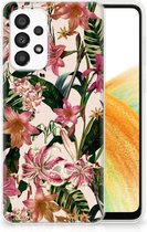 Telefoon Hoesje Geschikt voor Samsung Galaxy A33 5G Leuk TPU Back Case Bloemen