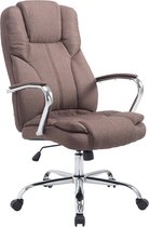 CLP XXL BIG Xanthos Bureaustoel - Voor volwassenen - Ergonomisch - Met armleuningen - Stof - bruin