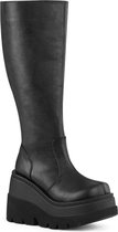 Demonia Platform Bottes femmes -37 Shoes- SHAKER-100WC US 7 Zwart
