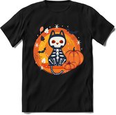 Halloween T-Shirt | Horror Liefhebber Kleding Kado Heren / Dames | Perfect Weerwolf , Monster , Vleermuis en Pompoen Cadeau Shirt | Grappige Zinnen, Spreuken en Teksten | Maat XXL