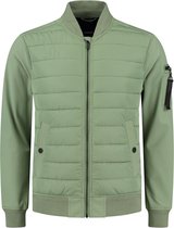 Purewhite -  Heren Regular Fit Softshell  Jas  - Groen - Maat L