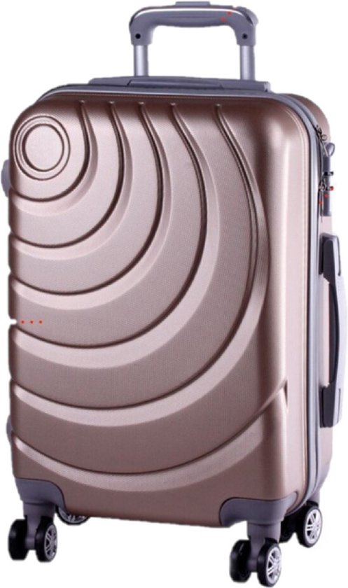 Cabine trolley koffer met zwenkwielen 33 liter inhoud - kleur goud -  Handbagage... | bol.com