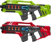 Light Battle Connect Lasergame set - 2x Mega Blaster Groen/Rood - laserguns met unieke Anti-Cheat functie - Speelgoed laserpistolen voor kinderen