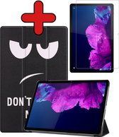 Lenovo Tab P11 Hoes Book Case Hoesje Met Screenprotector - Lenovo Tab P11 Hoes (2021) Cover - 11 inch - Touch