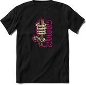Biertap legend | Feest kado T-Shirt heren - dames | Roze | Perfect drank cadeau shirt |Grappige bier spreuken - zinnen - teksten