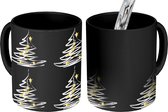 Magische Mok - Foto op Warmte Mokken - Koffiemok - Abstract - Design - Kerstboom - Magic Mok - Beker - 350 ML - Theemok