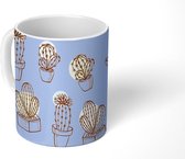 Mok - Koffiemok - Cactus - Planten - Design - Mokken - 350 ML - Beker - Koffiemokken - Theemok