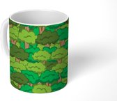Mok - Koffiemok - Bos - Groen - Patronen - Mokken - 350 ML - Beker - Koffiemokken - Theemok