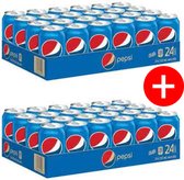 Pepsi cola canette 48x330 ml 2 barquettes