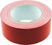 ducttape 50 mm x 25 m 70 mesh/polyetheen rood