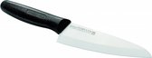 koksmes 28 cm keramiek zwart/wit