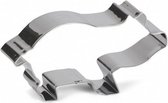 uitsteekvorm Varken 8 cm RVS zilver