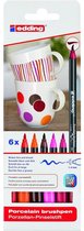 porseleinstiften 4200 penseel 1-4 mm warme tonen 6 stuks