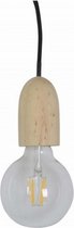 decoratieve lamp 12 cm E27 40W bruin/wit/zwart