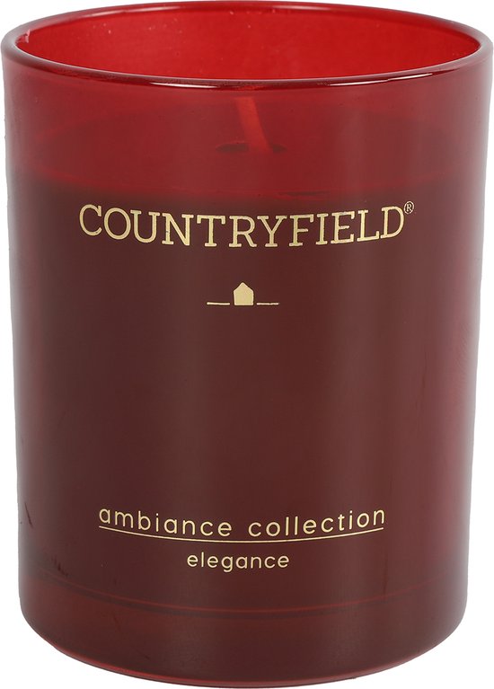 Countryfield - Geurkaars Elegance - Rood - Hoogte 8cm - Ø6.5cm
