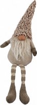kerstkabouter Iwan 13 x 48 cm textiel rood/beige