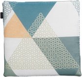 zitkussen Triangle 50 x 50 cm katoen groen