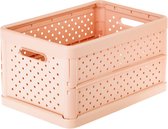 Vigar - vouwbare krat - boodschappenkrat - 11L - peach roze - Gerecycled plastic