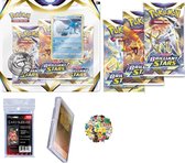 Pokémon - Sword and Shield - Brilliant Stars - 3 Pack Blister (Glaceon) Bundle - Pokemon kaarten