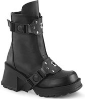 DemoniaCult - BRATTY-56 Enkellaars - US 6 - 36 Shoes - Zwart