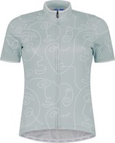 Rogelli Faces Fietsshirt - Korte Mouwen - Dames - Mint - Maat XL