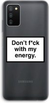 Case Company® - Samsung Galaxy A03S hoesje - My energy - Soft Cover Telefoonhoesje - Bescherming aan alle Kanten en Schermrand