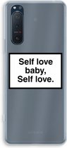 Case Company® - Sony Xperia 5 II hoesje - Self love - Soft Cover Telefoonhoesje - Bescherming aan alle Kanten en Schermrand