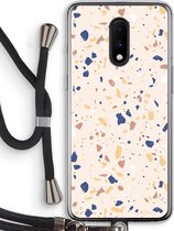 Case Company® - OnePlus 7 hoesje met Koord - Terrazzo N°23 - Telefoonhoesje met Zwart Koord - Bescherming aan alle Kanten en Over de Schermrand