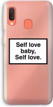 Case Company® - Samsung Galaxy A20e hoesje - Self love - Soft Cover Telefoonhoesje - Bescherming aan alle Kanten en Schermrand