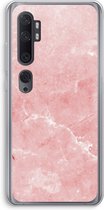 Case Company® - Xiaomi Mi Note 10 Pro hoesje - Roze marmer - Soft Cover Telefoonhoesje - Bescherming aan alle Kanten en Schermrand